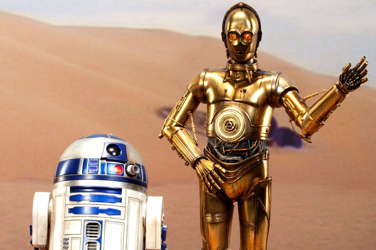 Андроиды R2D2 и C3PO из "Звездных войн"
