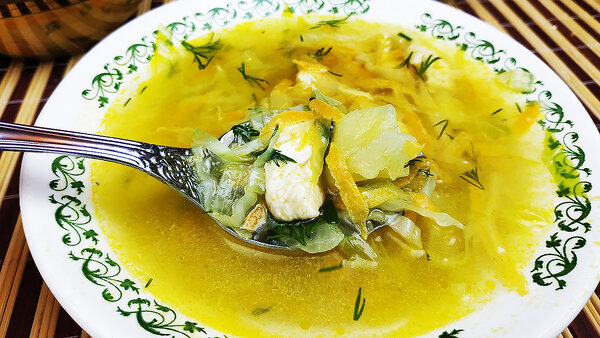 Куриный суп с молодой капустой. Невероятно вкусный и быстрый!