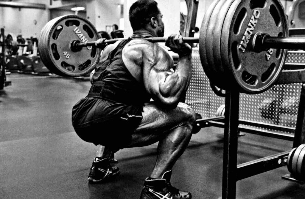 Приседания со штангой на спине