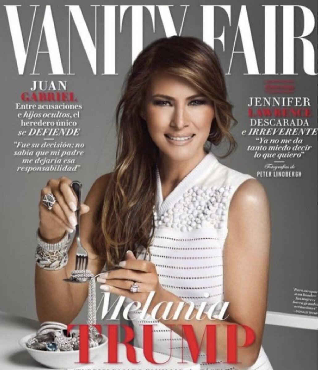 Мелания Трамп и ее ужин из бриллиантов в журнале VANTY FAIR. Статьи выходят каждый день после 18:00 по мск.