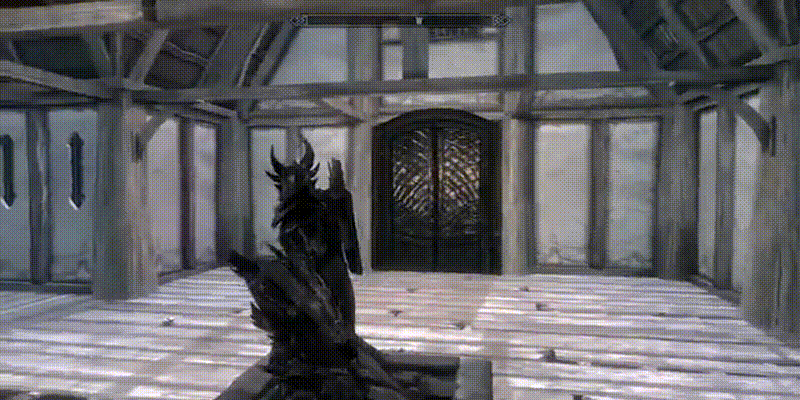 Дверь в "Ум безумца" (TES : Skyrim)