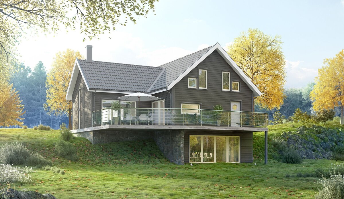 Дом в скандинавском стил