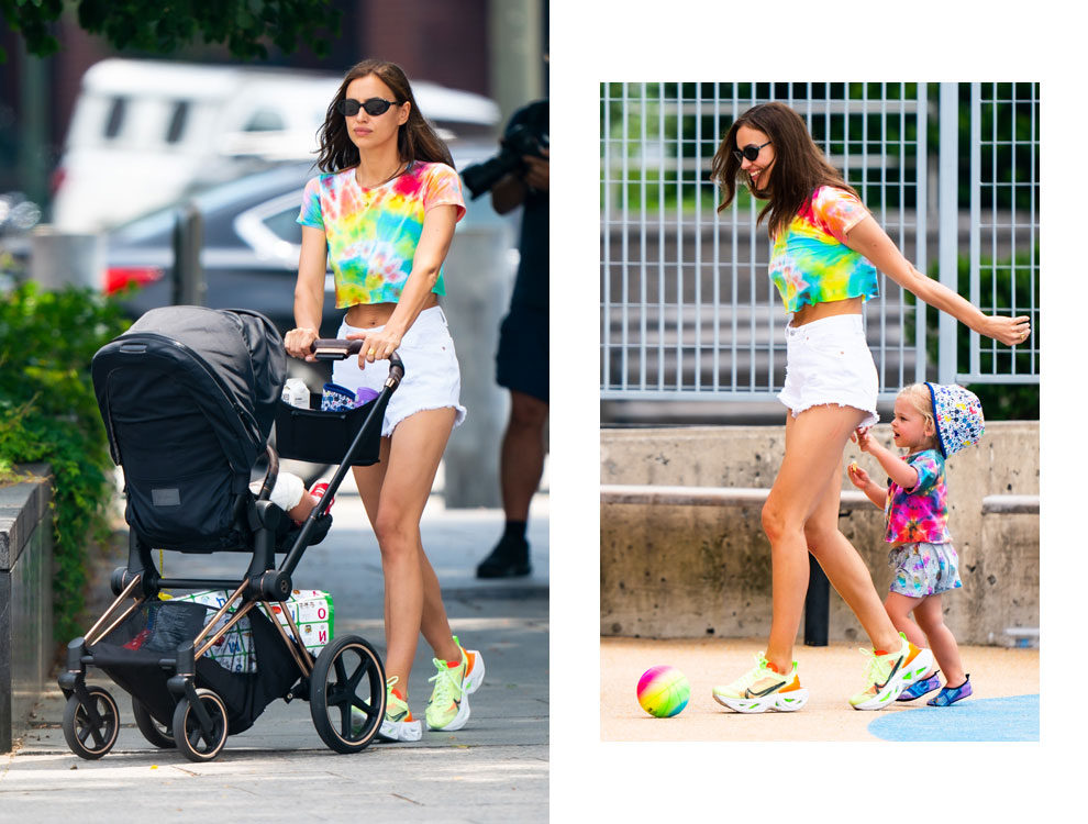 С дочкой Леей в Нью-Йорке, июль 2019 