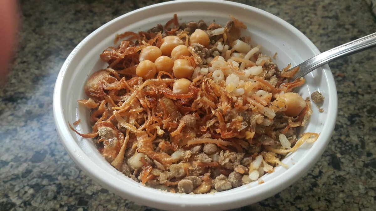 Вкусный египетский рецепт национальной кухни. Блюдо Кошари. | Египет по ...