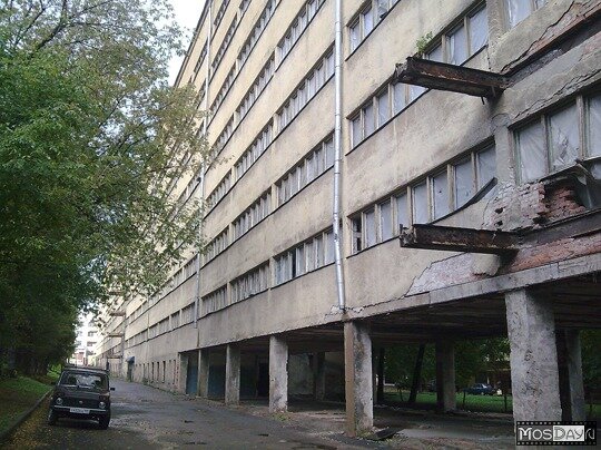 Внешний вид общежития до реставрации