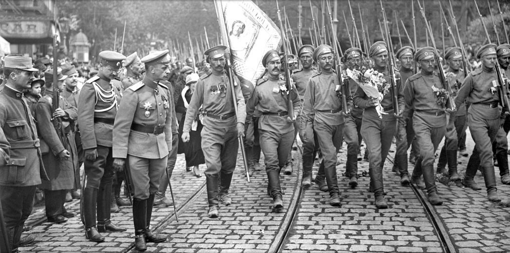 "Русский Легион чести" в Марселе, 1917 год.
