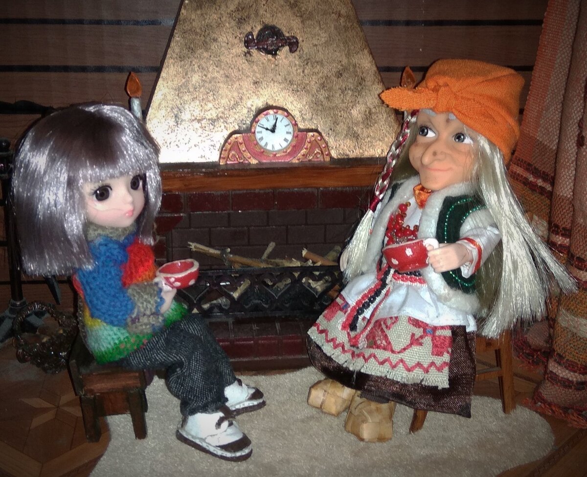 Ооочень давно хотела куклу бабу-ягу, и теперь она у меня есть!