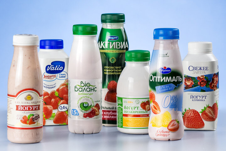 Самые популярные виды йогуртов 