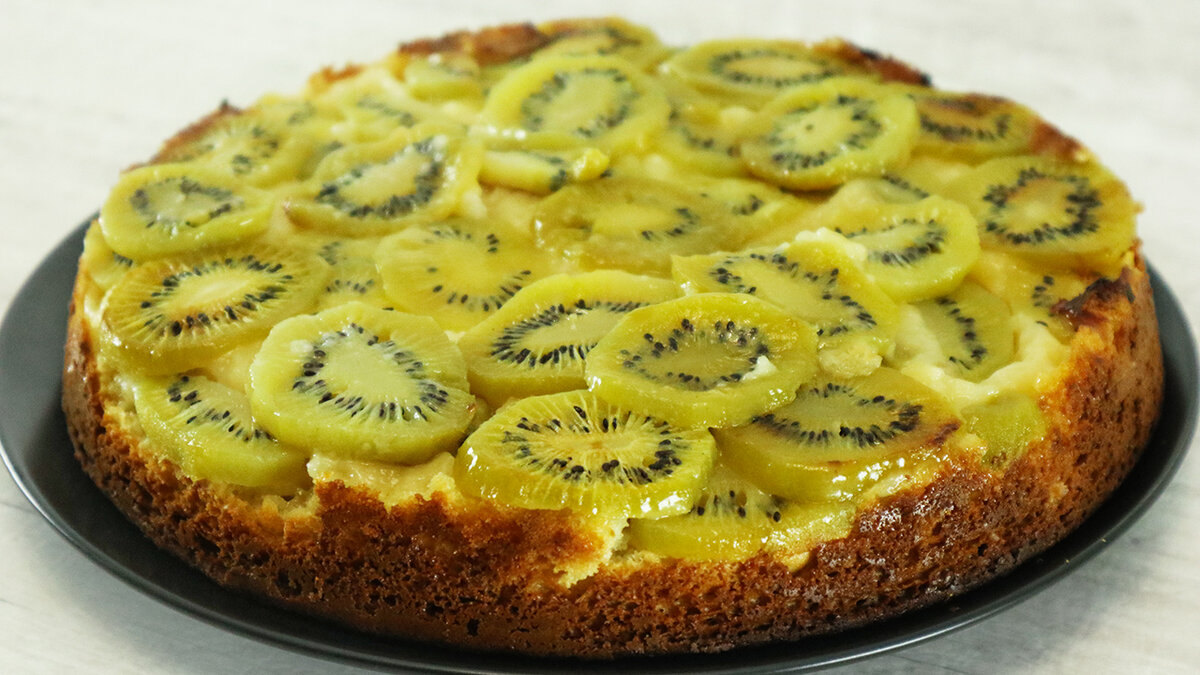Пирог с ананасом яблоками