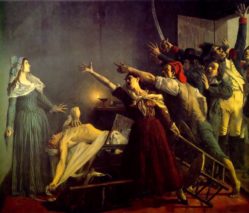 Убийство Марата. Худ. А. Веертс, 1880 г.