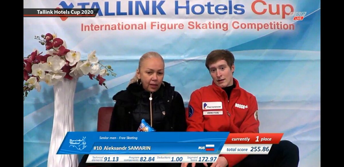 Светлана Соколовская и Александр Самарин на Tallink Hotels Cup .