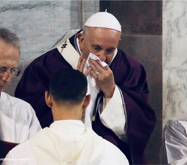 Одно из последних фото Папы Римского Франциска