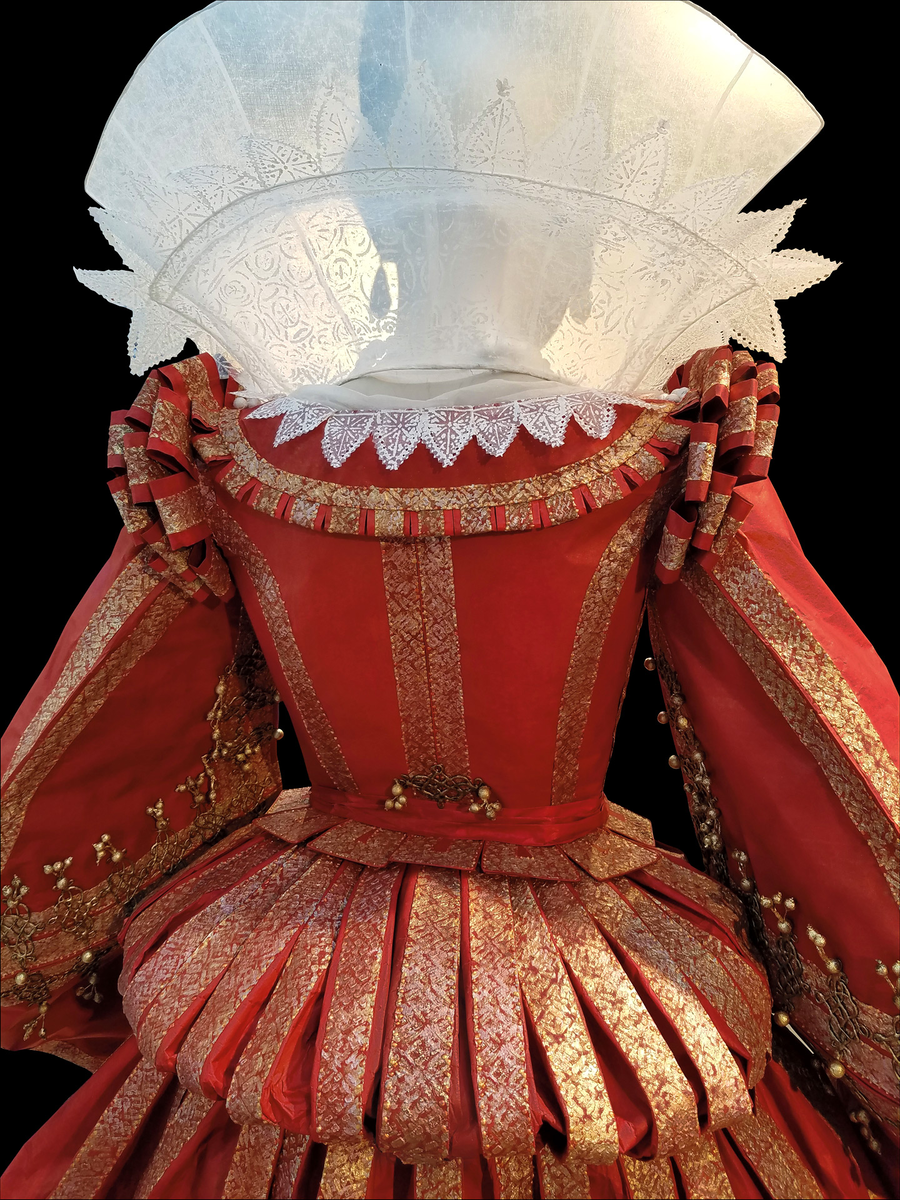 Скульптура, изобращающая Шарлотту-Маргарита де Монморанси, принцессе Конде. Изабель Боршграв, 2017. (с) https://www.scadfash.org