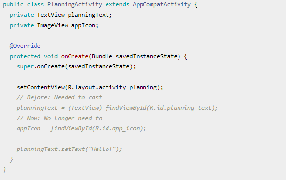 Использование свойств lazy в Kotlin для связывания представлений Android