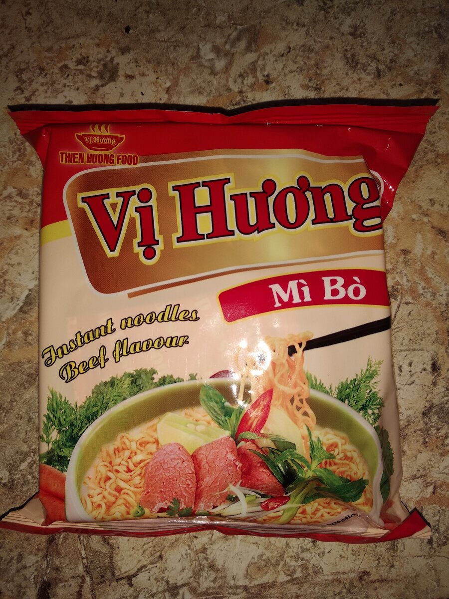 Лапша быстрого приготовления Vi Huong Mi Bo со вкусом говядины
