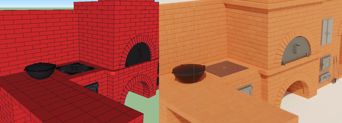 Проекты До улучшения и После. С цветом еще экспериментирую.