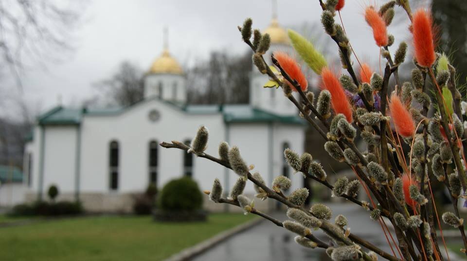 Храм на фоне весны