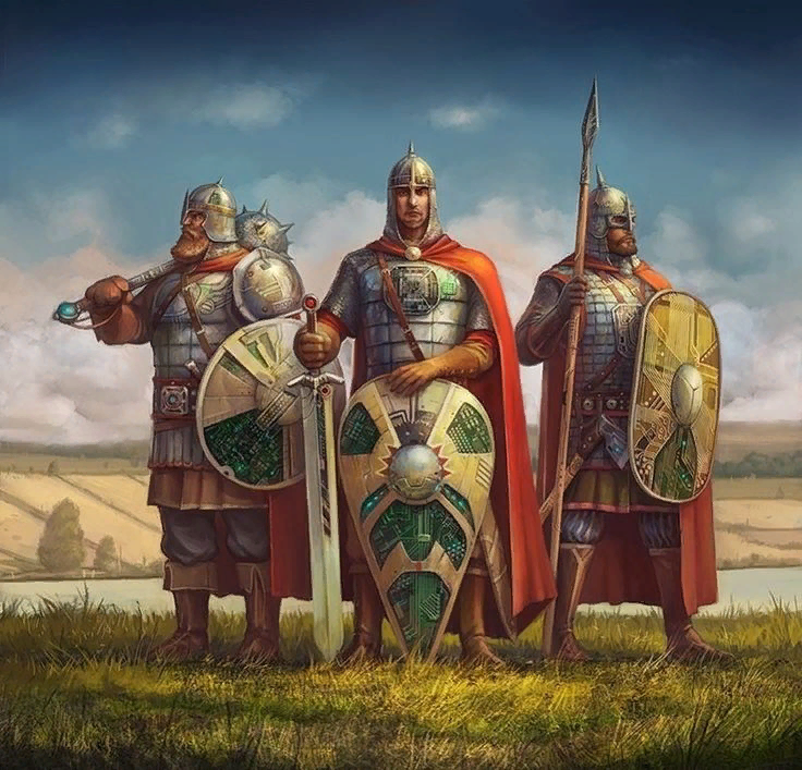 Русские богатыри gr.pinterest.com