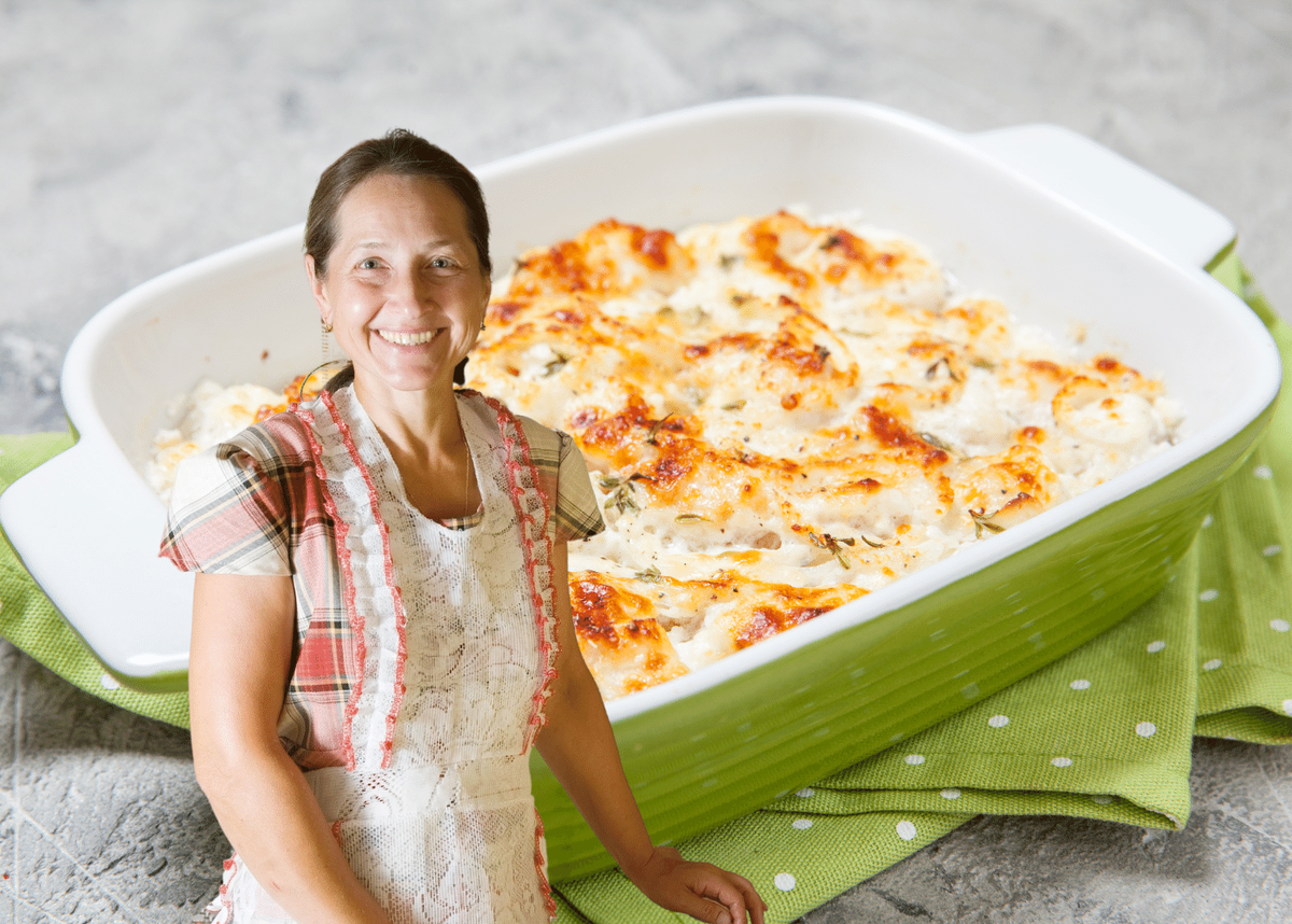 Готовим запеканку с листьями нори, которые придадут ей необычный аромат.