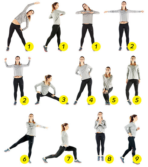 Упражнения стоит выполнять по 6-10 раз.