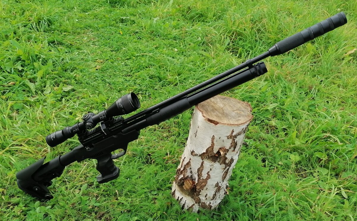 Пневматическая PCP винтовка Kral Breaker Rambo к.6,35