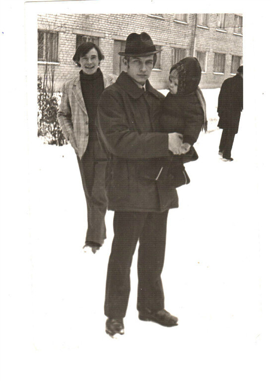 Я, папа и неизвестный дяденька)))