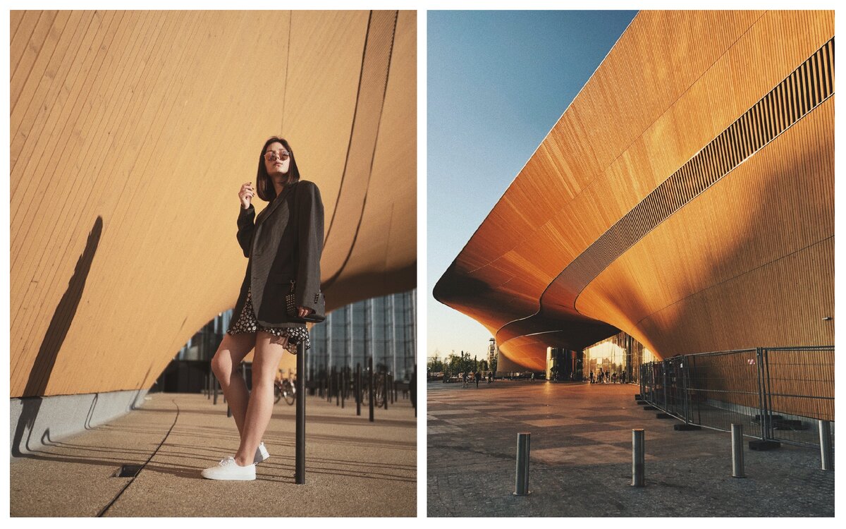 Я возле Oodi, и Oodi снаружи