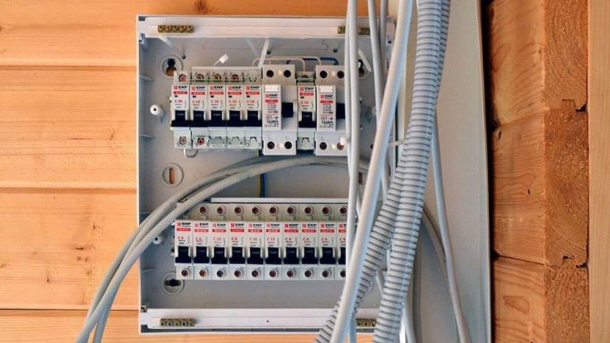 Подключение от вводного щитка