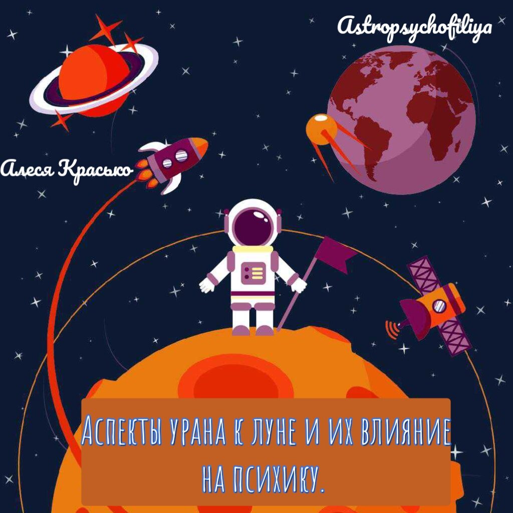 Аспекты Луны и Урана в натальной карте. Влияние на психику.  Астропсихология. | Алеся Красько | Дзен