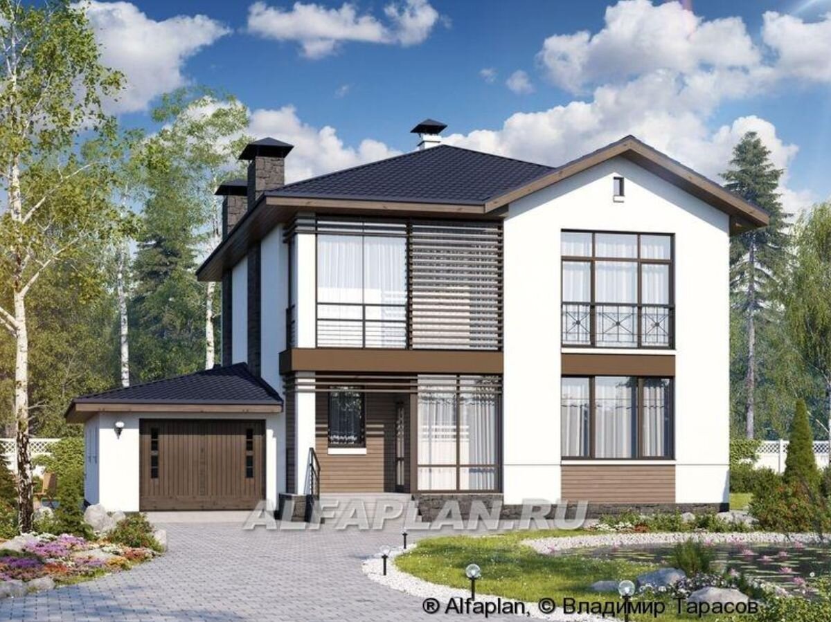 НА СЛАЙД-ШОУ 5 ФОТО: Проект загородного дома "Выбор" 548В.

