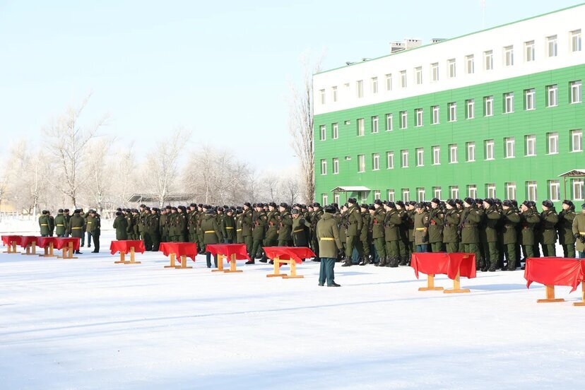 Принятие воинский присяги.