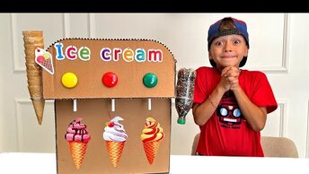 Mark Pretend Play Ice Cream with kids