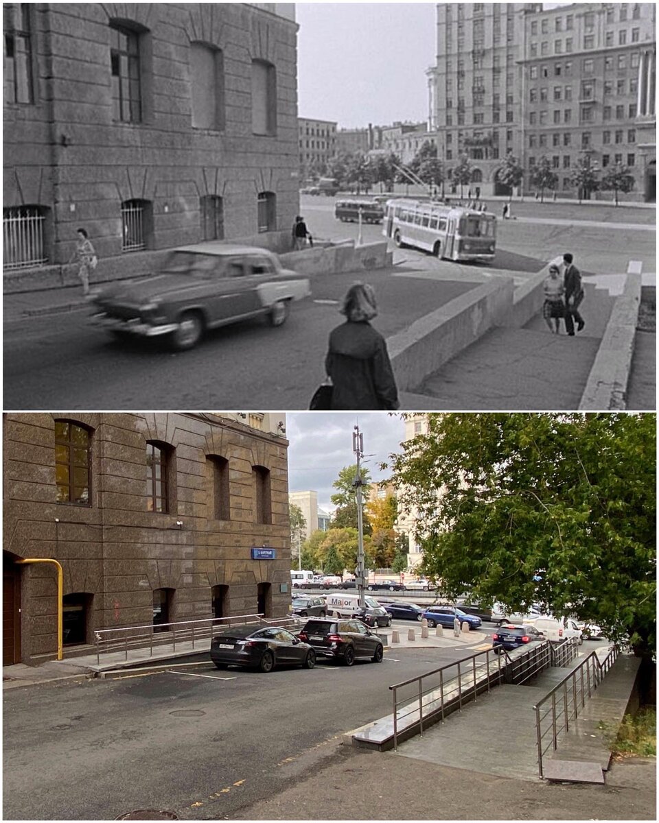 Москва на сравнительных фото, сделанных с тех же точек спустя годы.  Было/стало #142. | past_today | Дзен