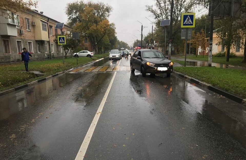     Происшествие случилось напротив дома № 2 по улице Ушинского. Фото: Управление ГИБДД по Ростовской области.