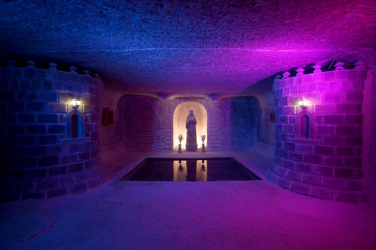 Часовня св. Варвары на глубине 300 метров