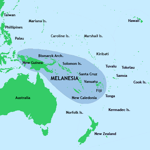 Меланезия - это здесь 