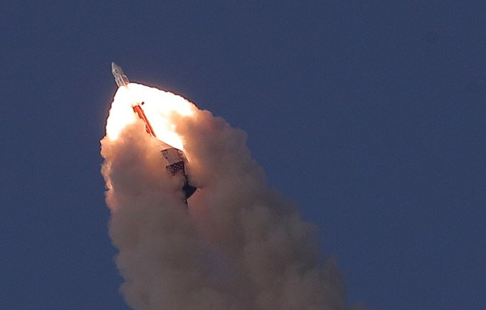 Испытание системы аварийного спасения при старте «Гаганьян». © ISRO.
