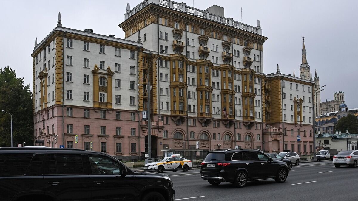    Здание посольства США на Новинском бульваре в Москве© РИА Новости / Евгений Одиноков