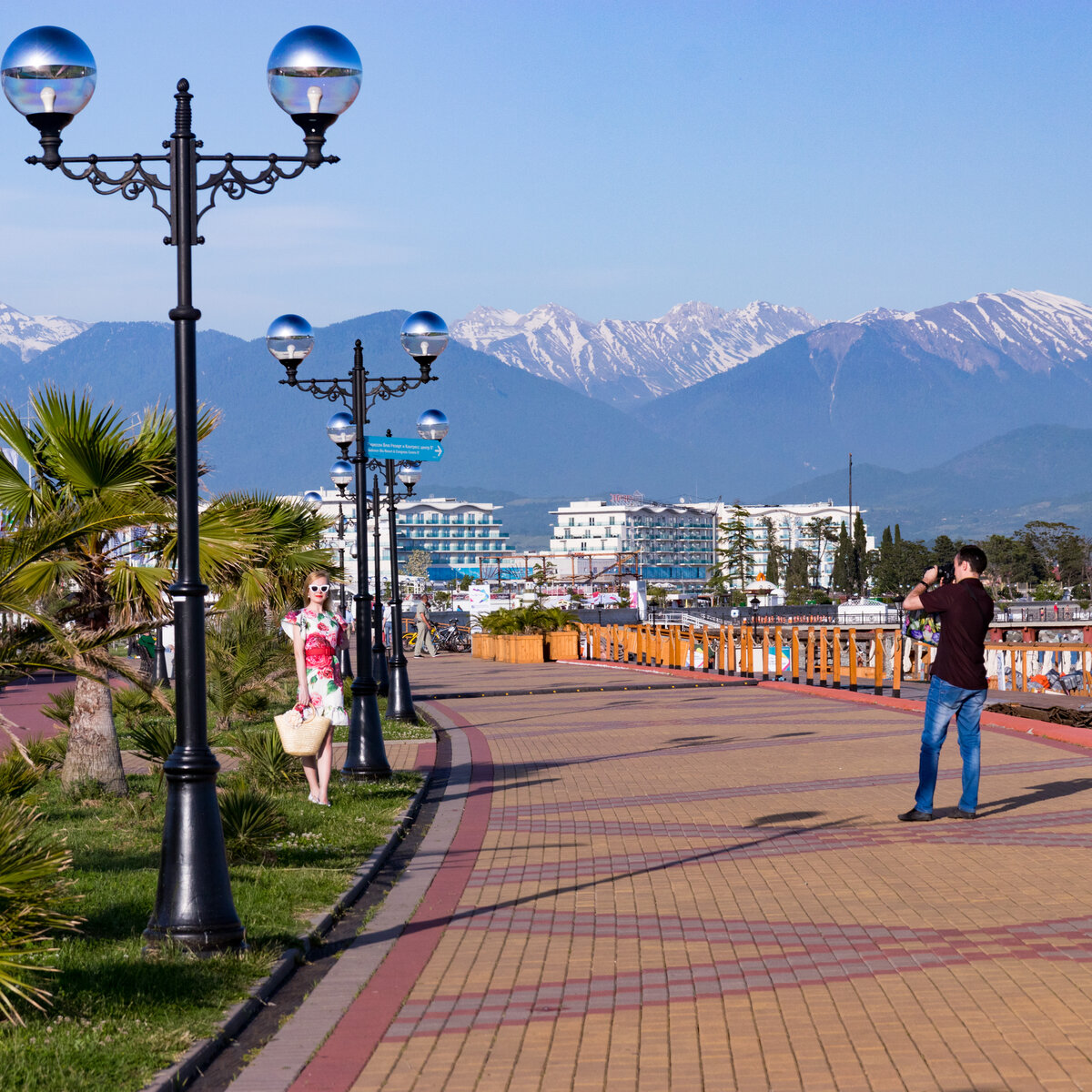 Адлер картинки города и пляжа