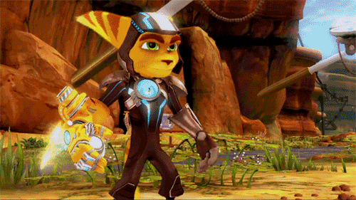 Кадр из игры Ratchet & Clank  