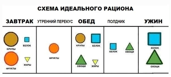 ?Как составить однодневное меню для похудения