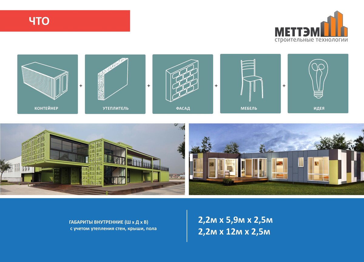 Система модульных зданий МЕТТЭМ контейнерного типа. | ООО «ГлавЖилСтрой» |  Дзен