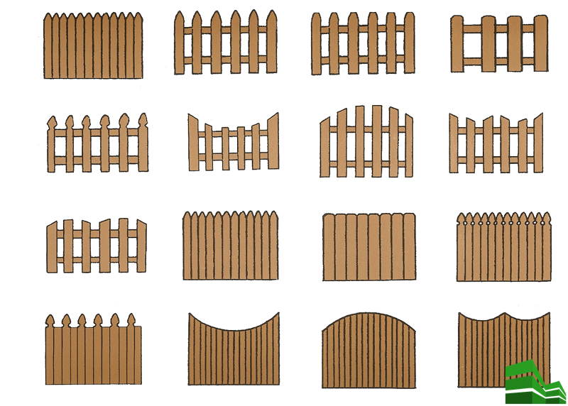 Штакетник из дерева – виды, размеры, толщина, вес