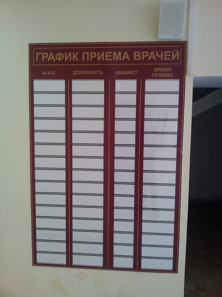 Все, конечно не настолько плохо, но летом график приема врачей в нашей больнице именно так и выглядит