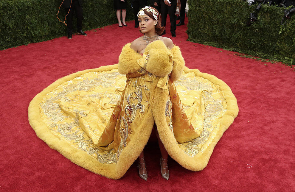 Рианна на Met Gala 2015.