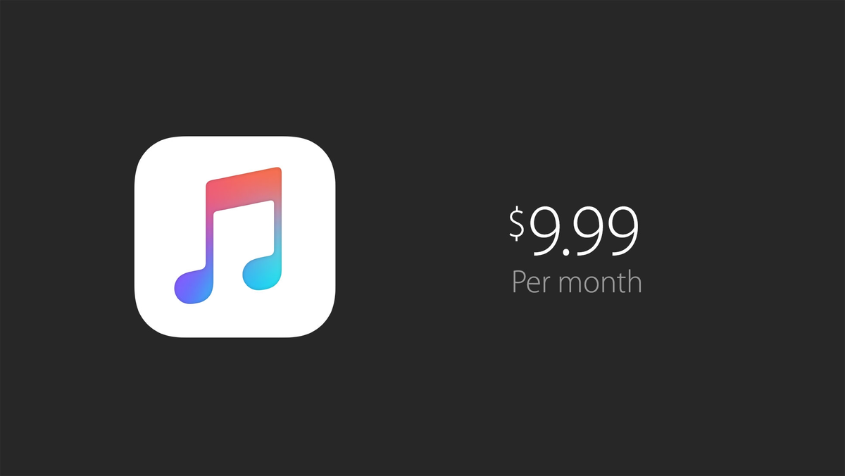 Анонс цены на Apple Music на WWDC 2015.