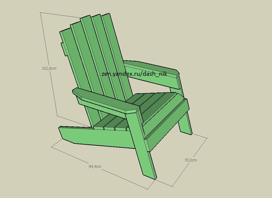 Предмет культа: деревянное кресло адирондак своими руками