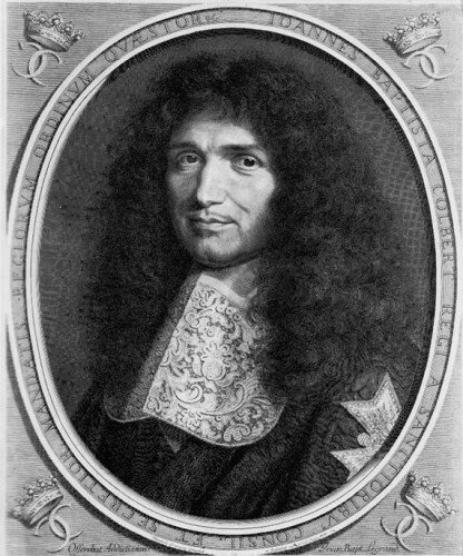 Р.Нантейль - Портрет И.В. Кольберта - 1676.  Резцовая гравюра