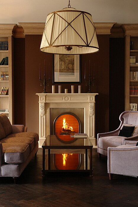 Пара — шоколадный с розовым — очень нежная тема для оформления детской или спальни.