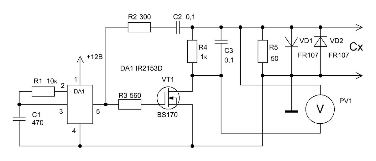 Измеритель ёмкости и ESR электролитических конденсаторов ESR-micro v4.1